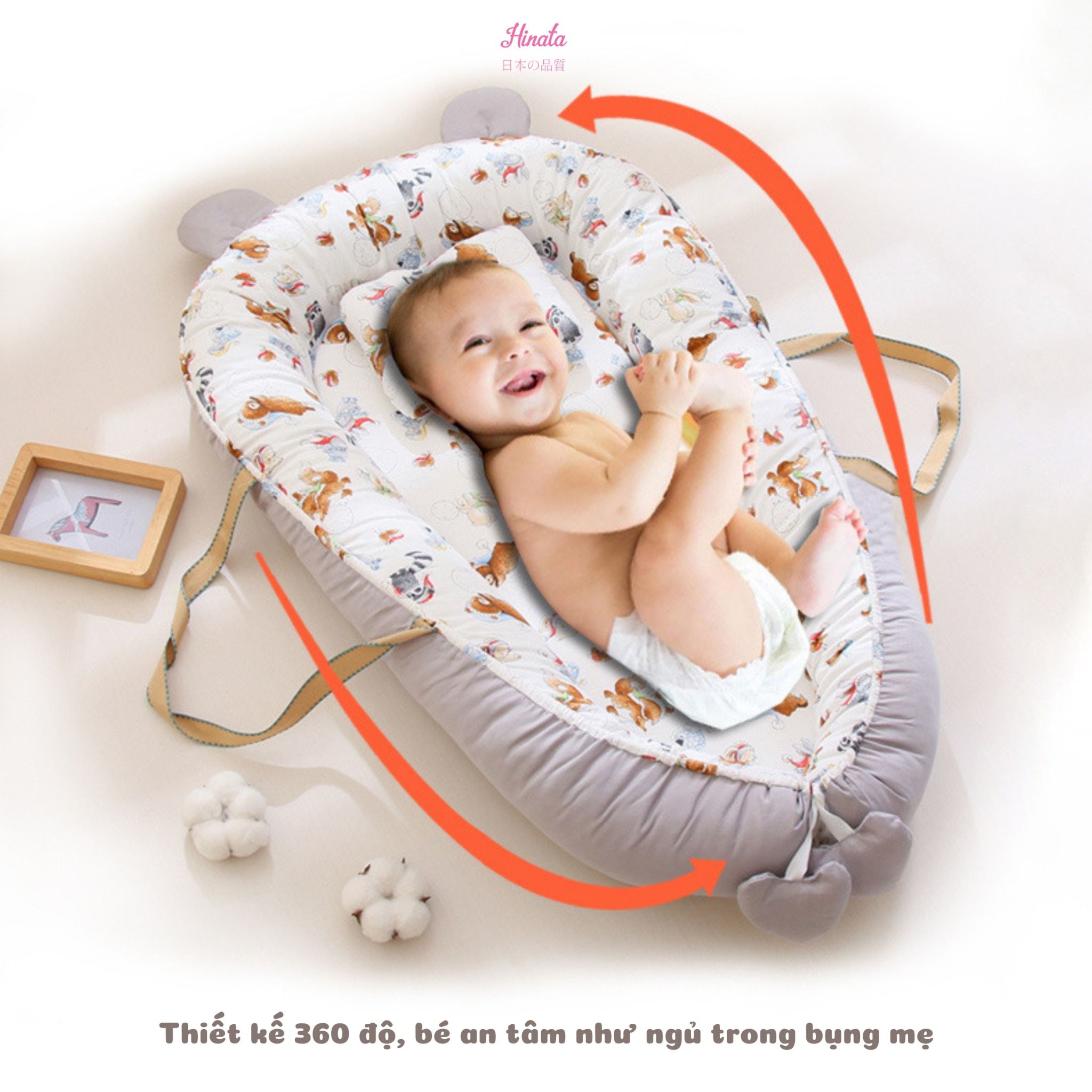 Nệm ngủ gấp gọn cho bé Hinata N06