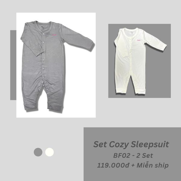  [02 Set] Cozy Sleepsuit dài Hinata BF02 