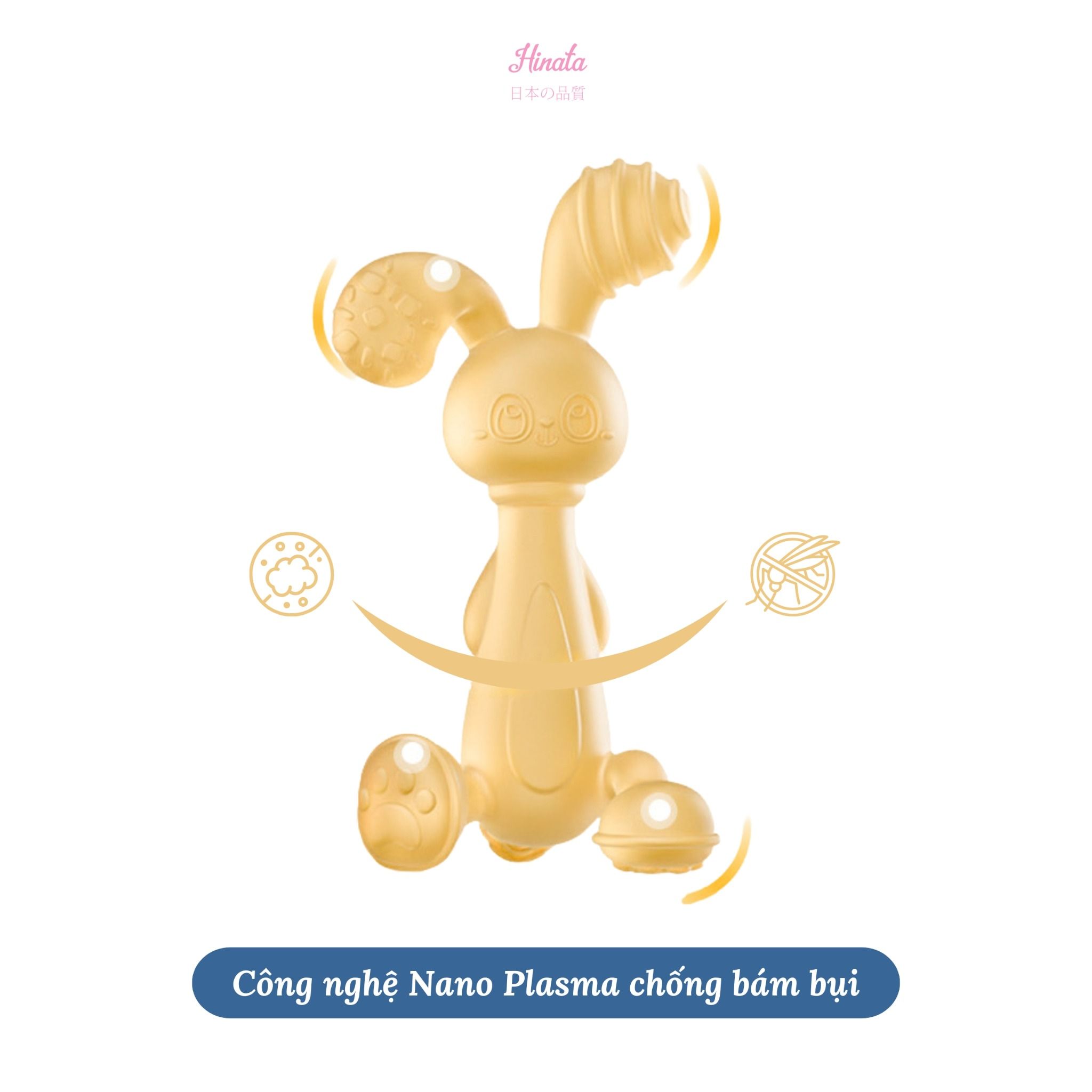 Đồ chơi full silicone gặm nướu cho bé Hinata DC88