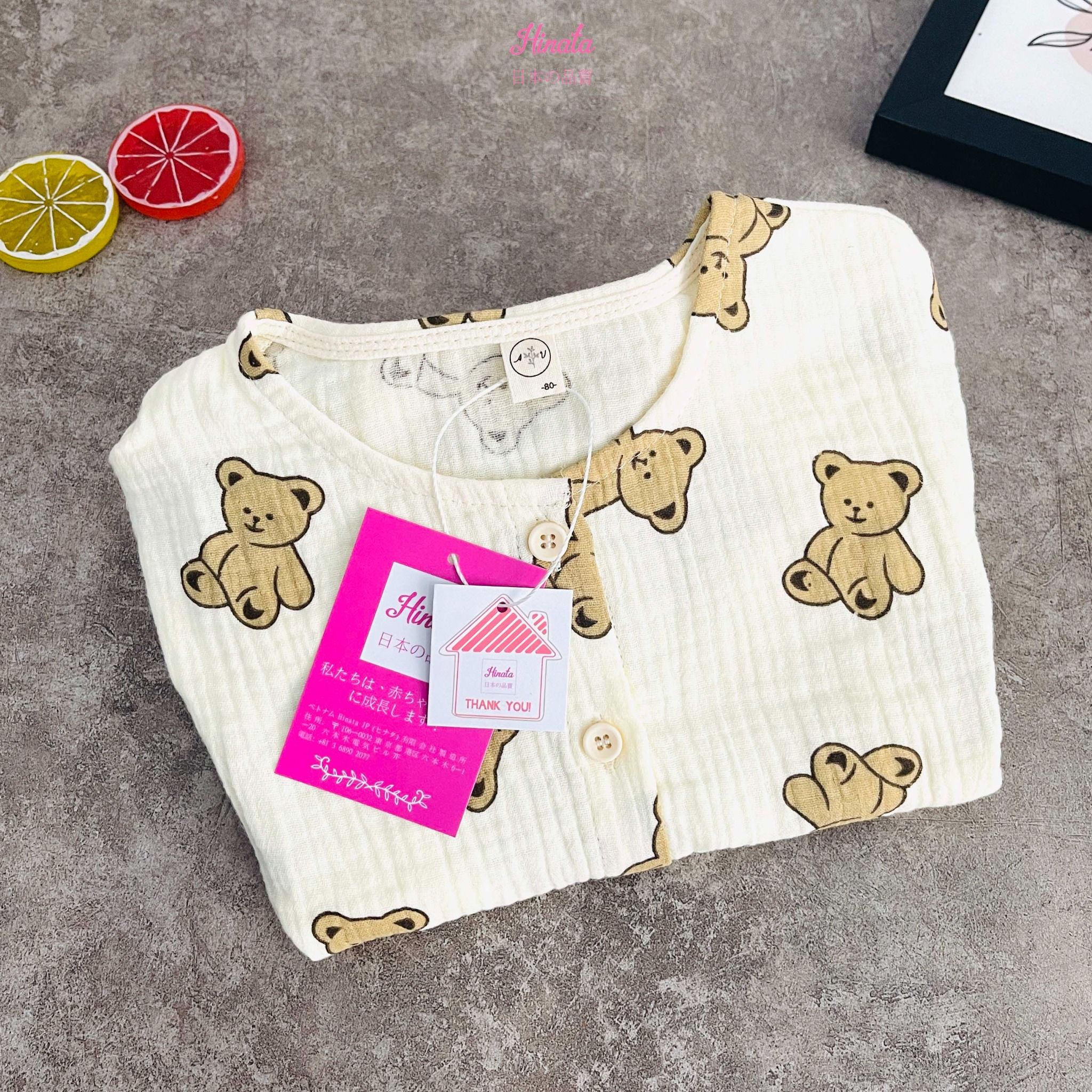 Pijama bé gái Hinata cổ tròn BF65