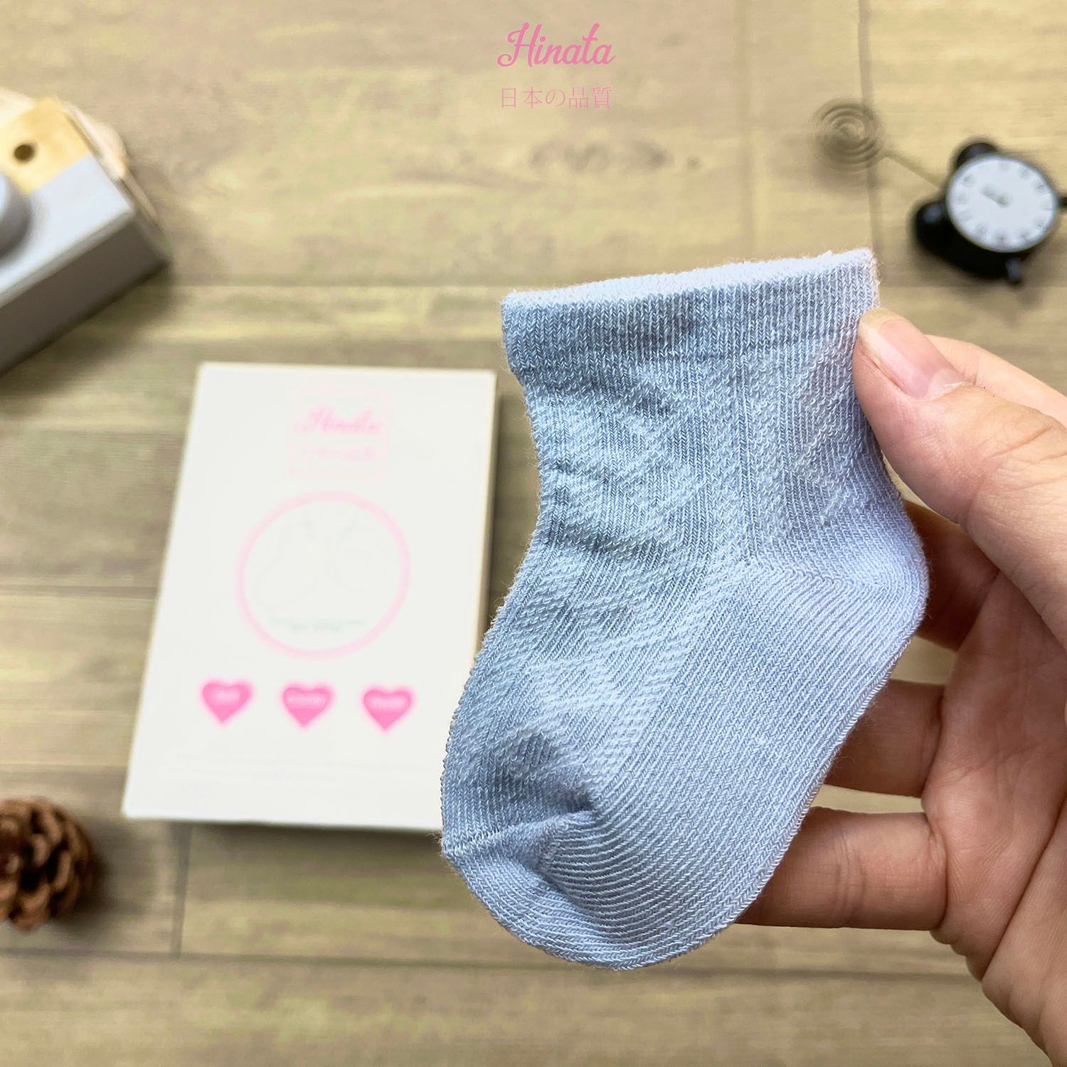 Set 5 Vớ cho bé trơn Nhật Bản V12_Thoáng khí , thun co dãn