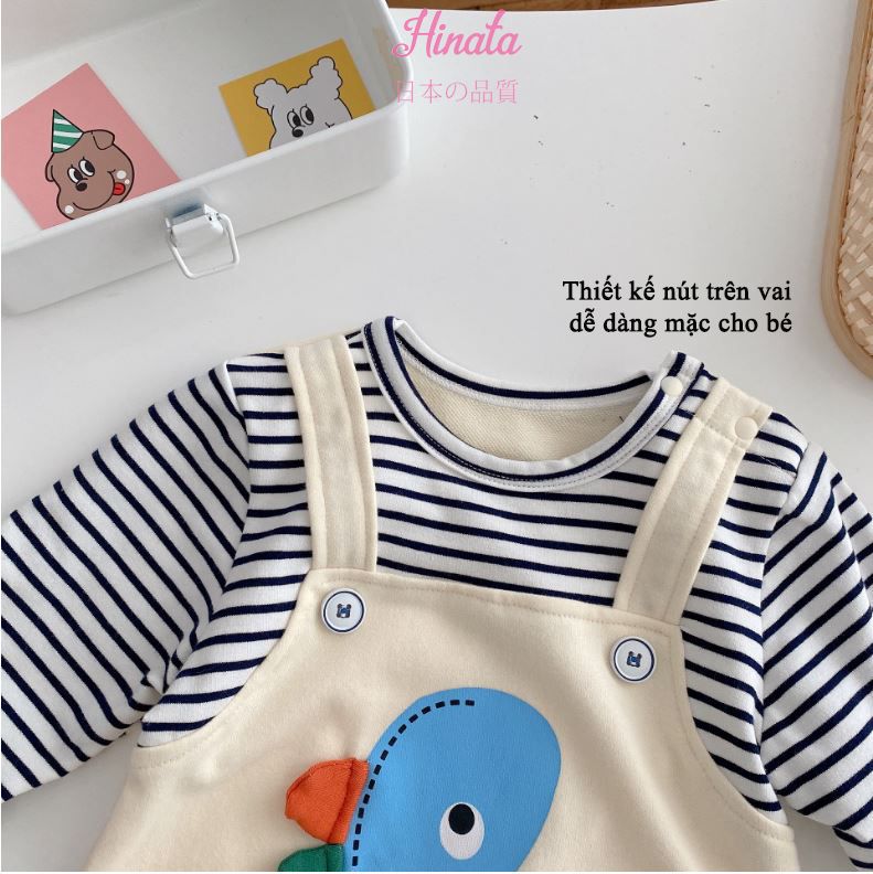 Body Sleepsuit chú khủng long hoạt hình Hinata cho bé trai BF22