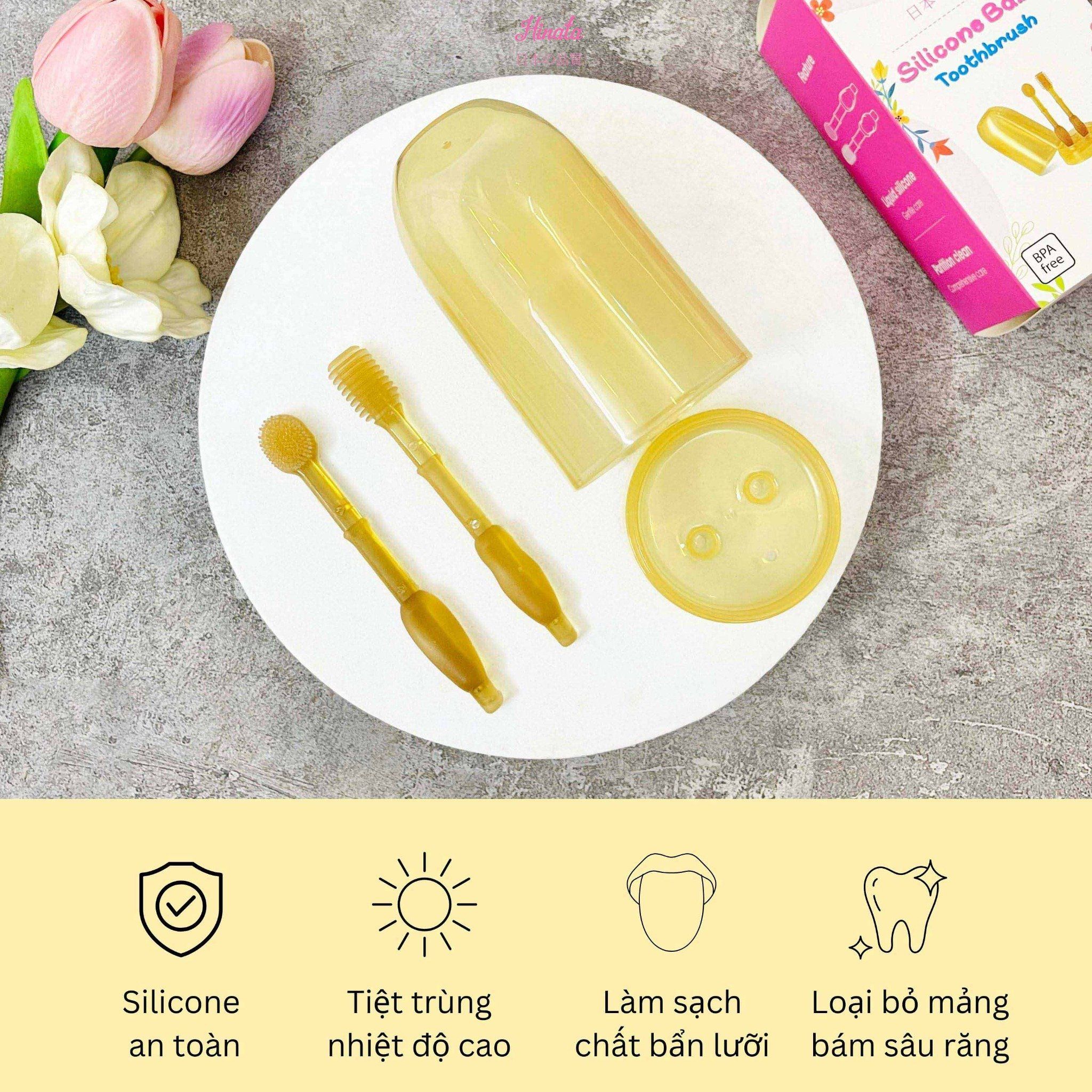 Bàn Chải Đánh Răng Silicone Cho Bé BC01 Hinata