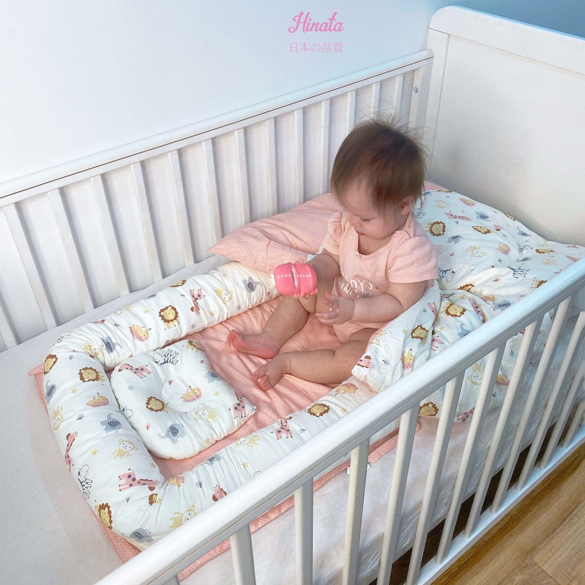 Combo giường nệm cho bé Hinata N02 (Có kèm chăn)