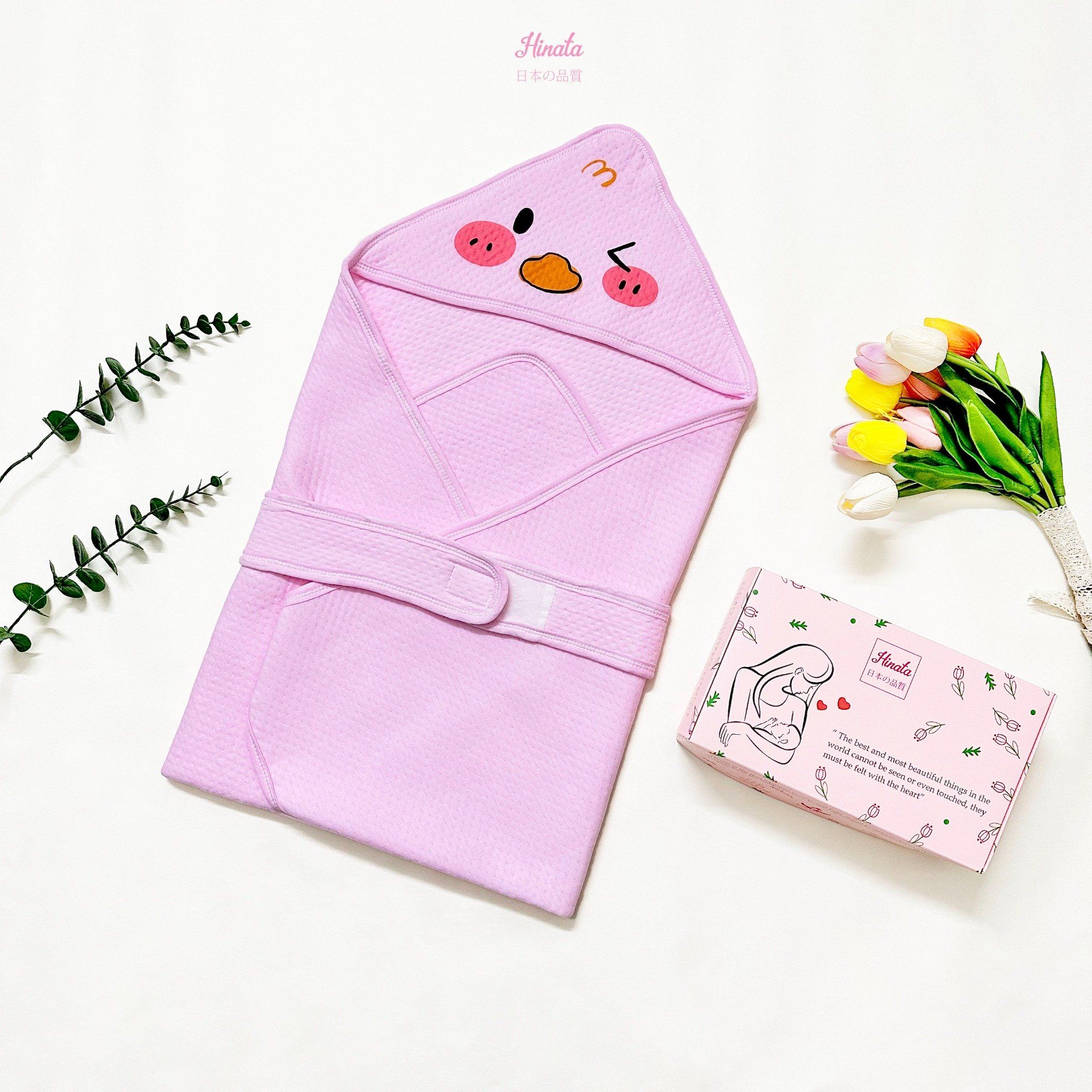 Khăn ủ bông ấm áp cho bé Hinata KU01
