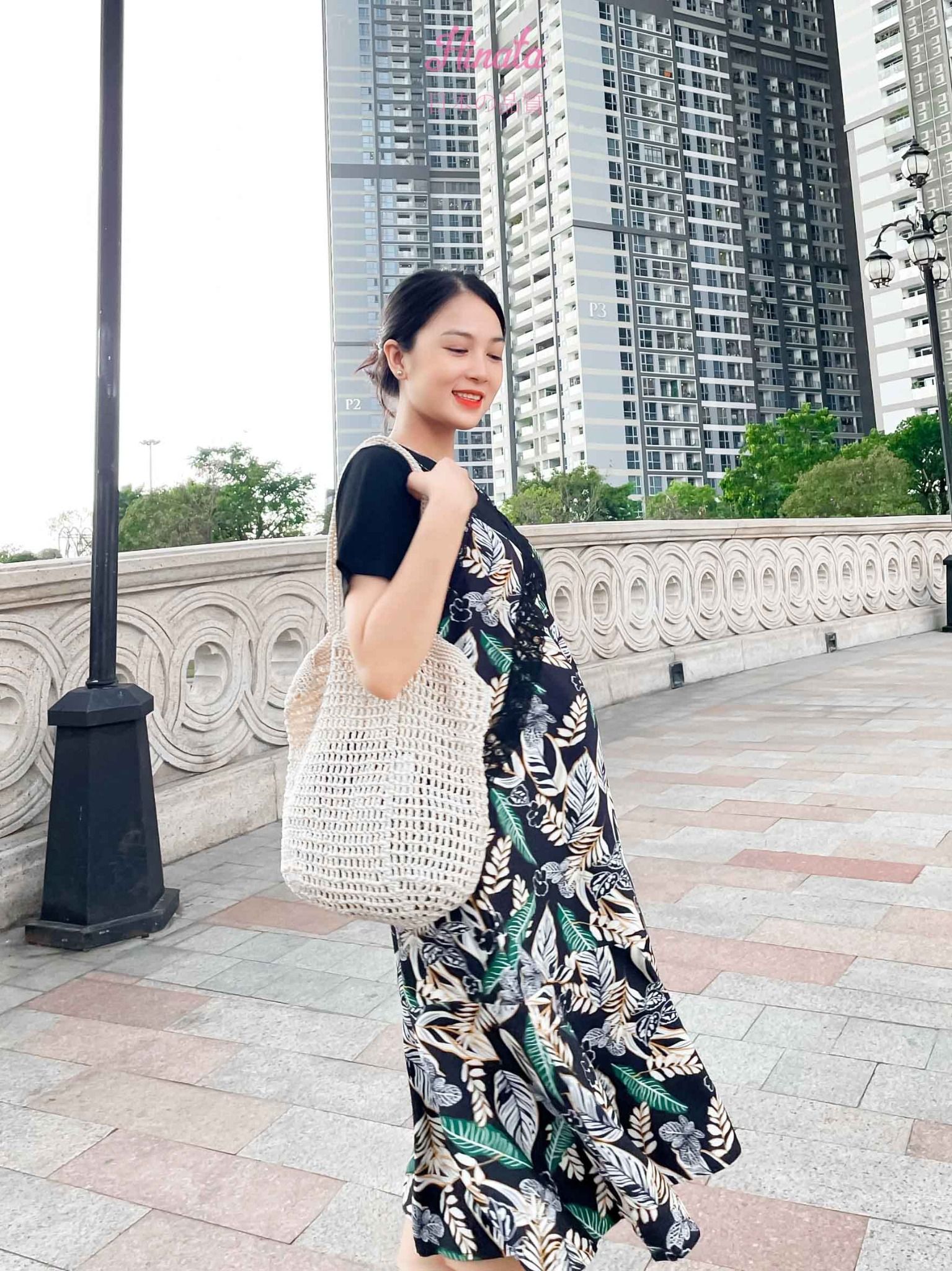 (SALE) Đầm bầu yếm Hinata DB017