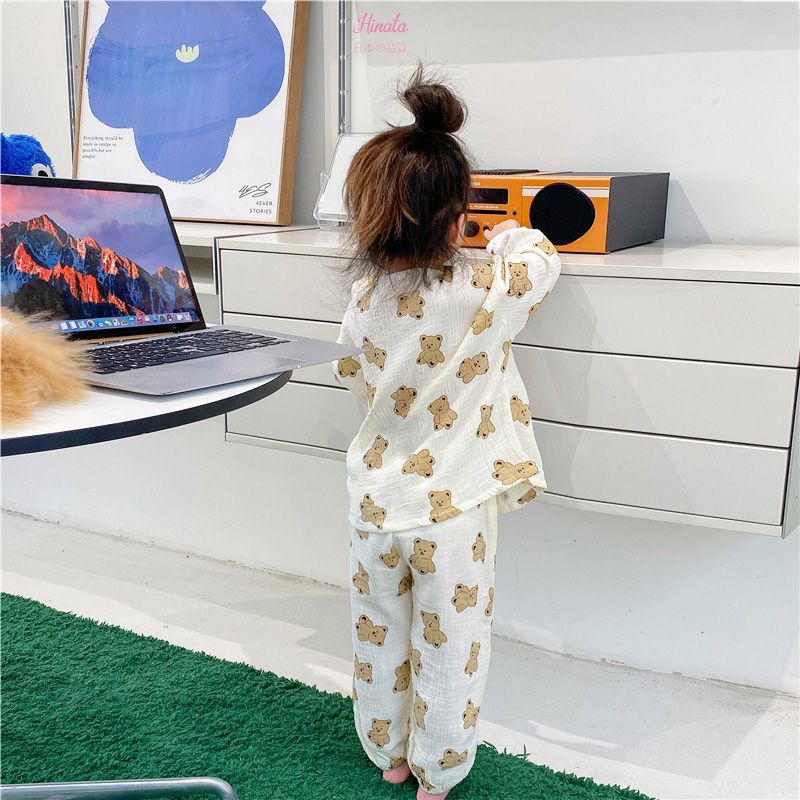 Pijama bé gái Hinata cổ tròn BF65