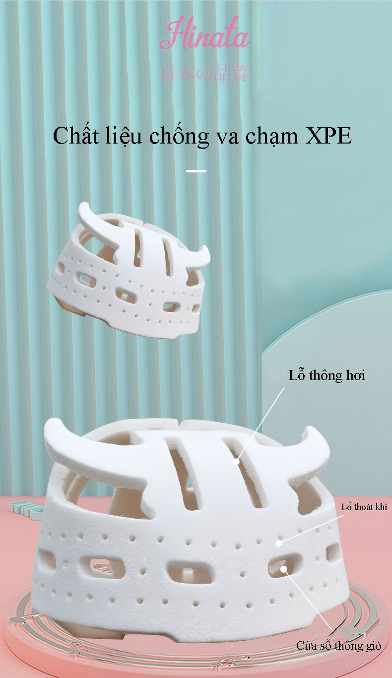 Nón bảo hộ đầu cho bé Hinata NBH02