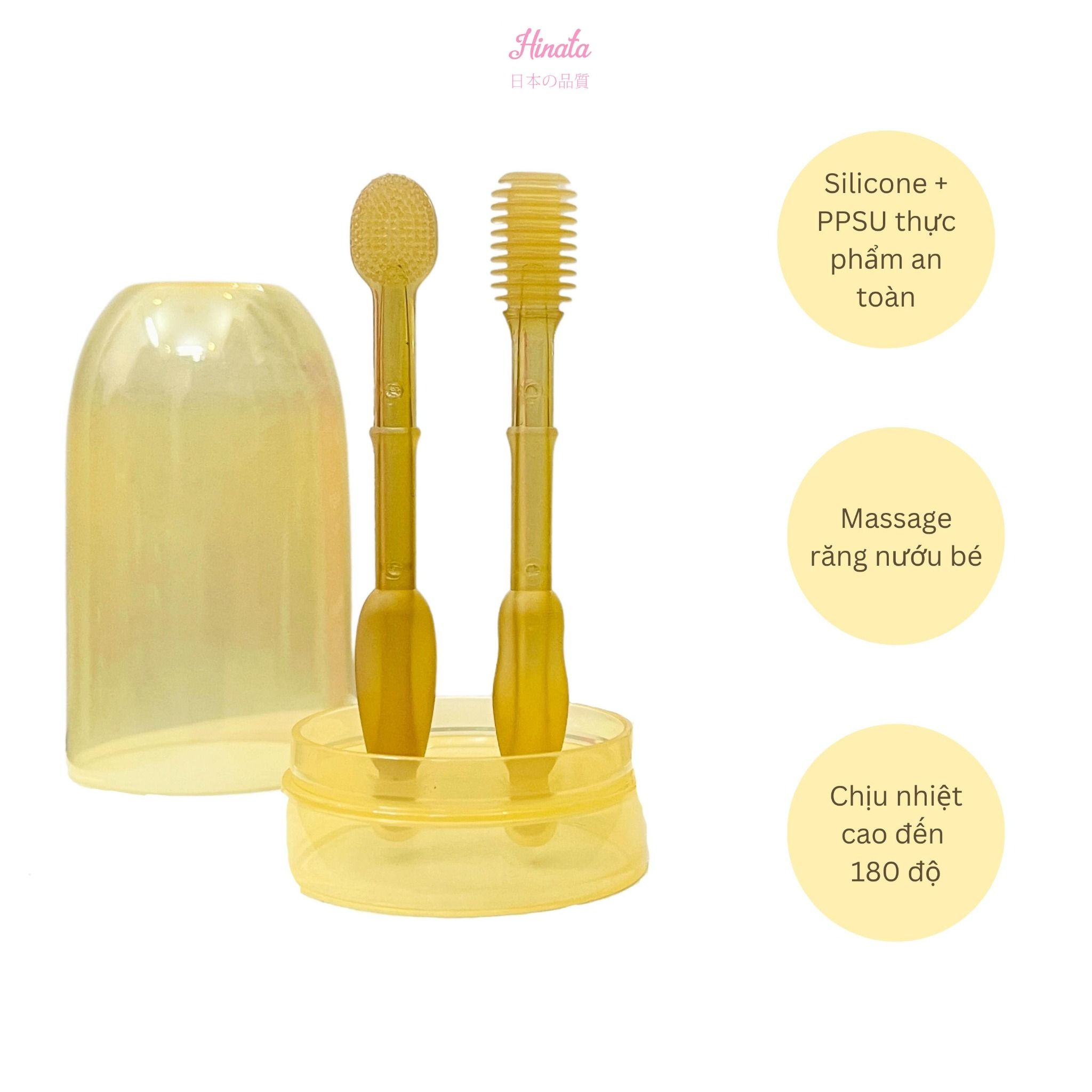 Bàn Chải Đánh Răng Silicone Cho Bé BC01 Hinata