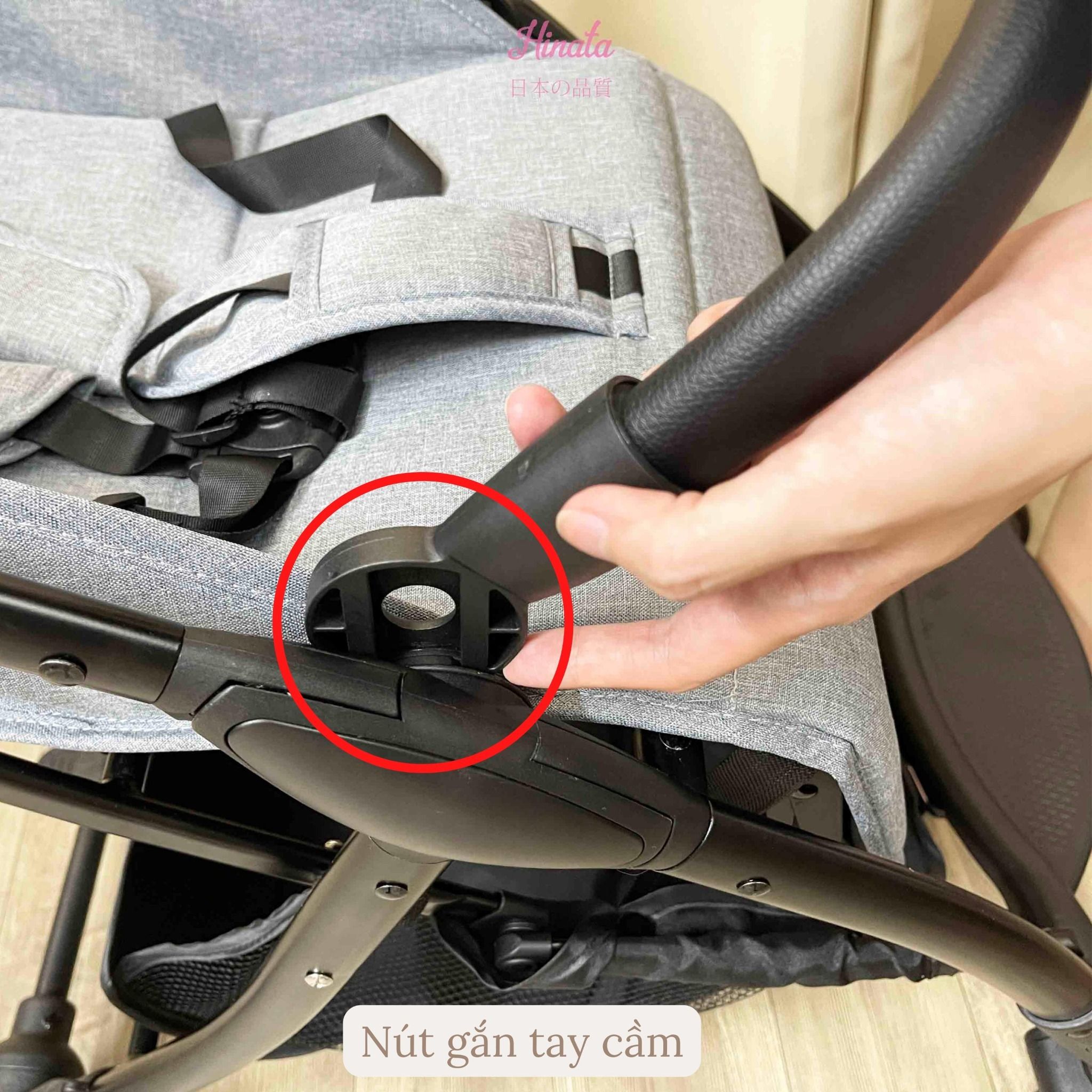 Xe đẩy em bé gấp gọn nhẹ có thể ngồi và nằm XD11 Hinata Nhật Bản