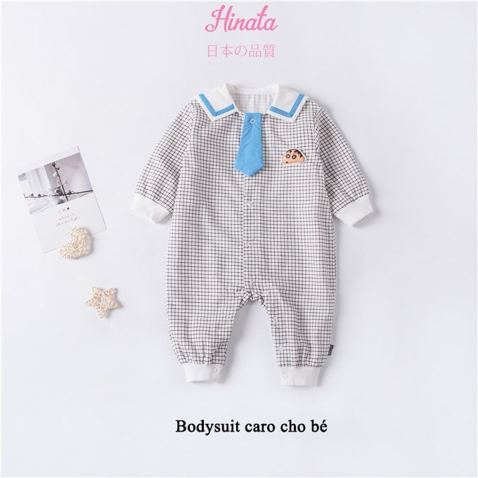 Body Sleepsuit Caro Crayon Shin-Chan cho bé trai BF17 Hinata