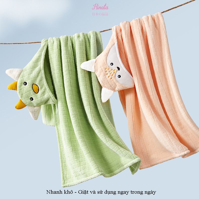 Khăn choàng tắm thấm hút KC002 Hinata phong cách Nhật Bản