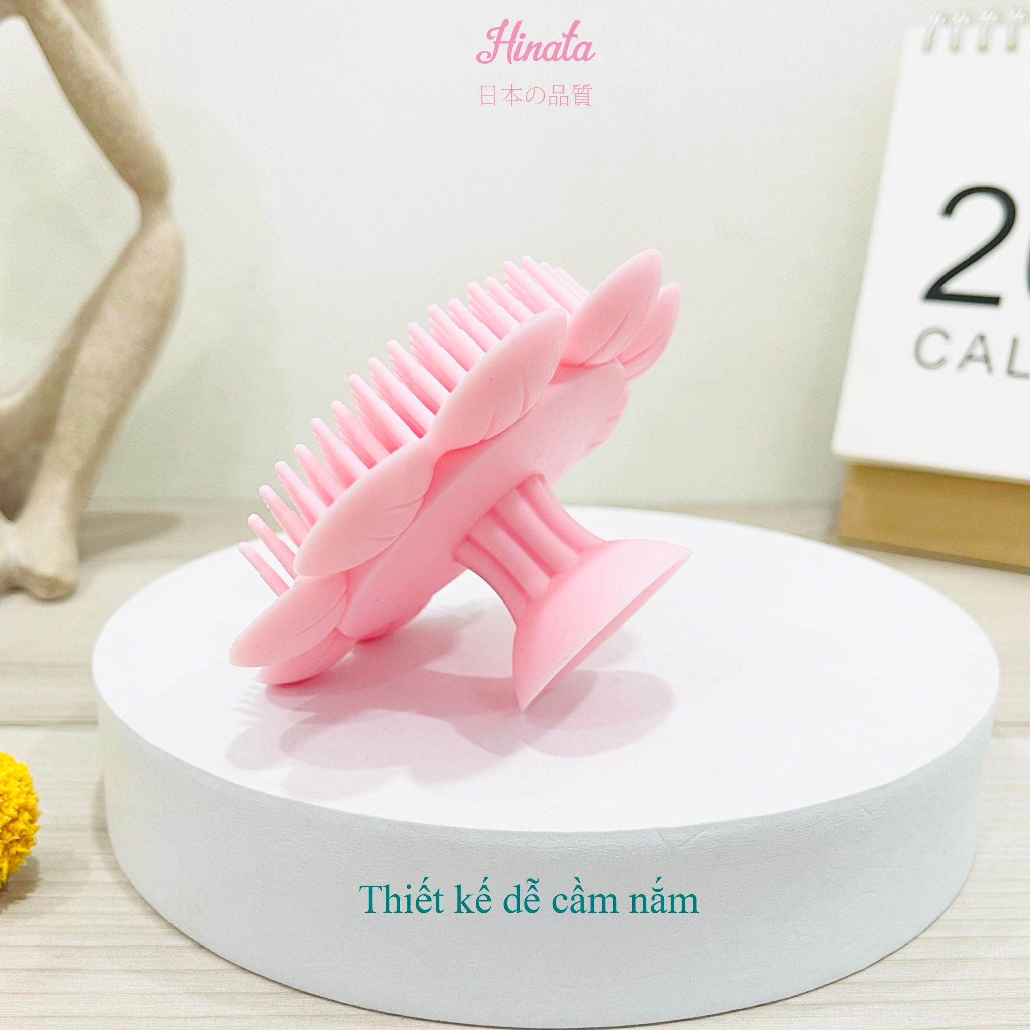 Bông tắm gội silicon cho bé BT15 - Thương hiệu Hinata Nhật Bản