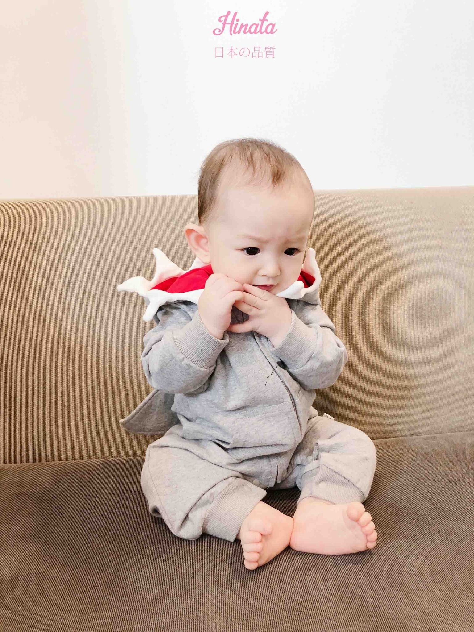 Body Sleepsuit unisex hình cá mập hoạt hình Hinata BF28
