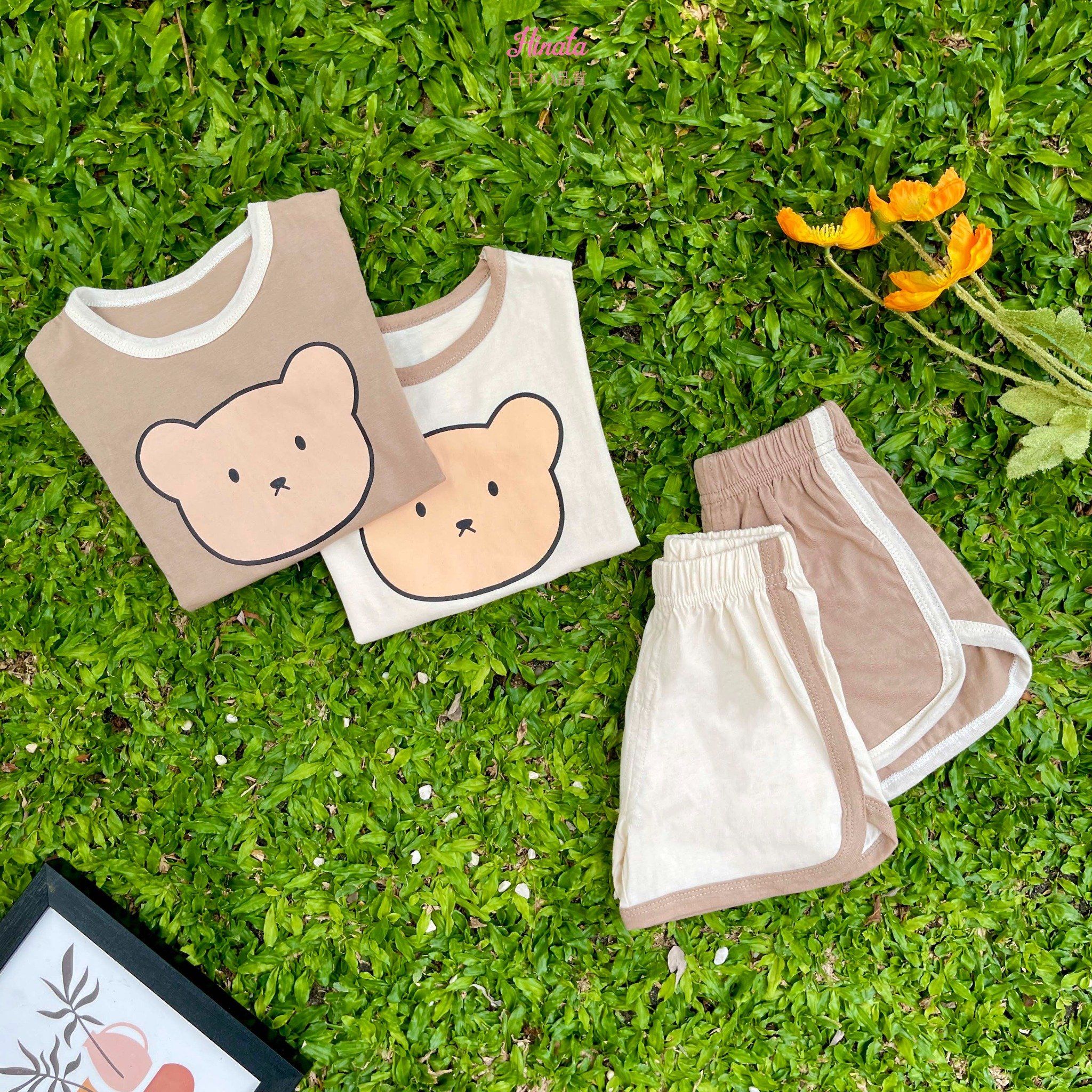 Set đồ gấu cute cho bé Unisex BF79