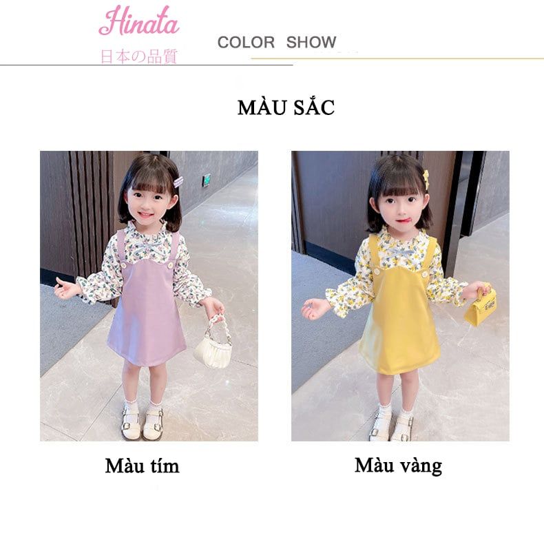 Đầm hoa nhí cho bé gái Hinata BF43