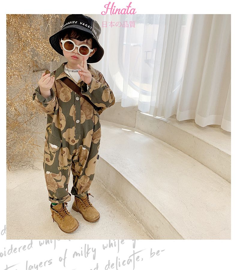 Body Romper Unisex họa tiết gấu Hinata BF36