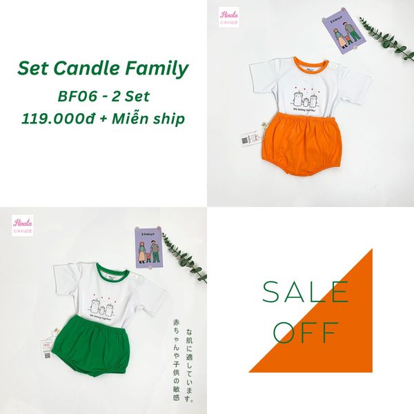  [02 Set] Bộ rời Candle Family Hinata BF06 