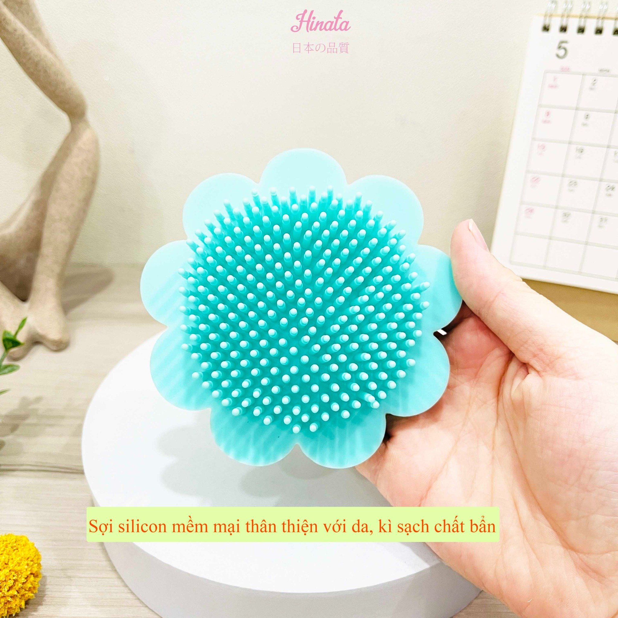 Bông tắm gội silicon cho bé BT15 - Thương hiệu Hinata Nhật Bản