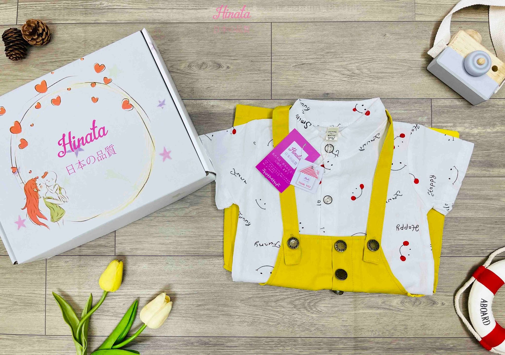 Set yếm dễ thương cho bé trai BF55