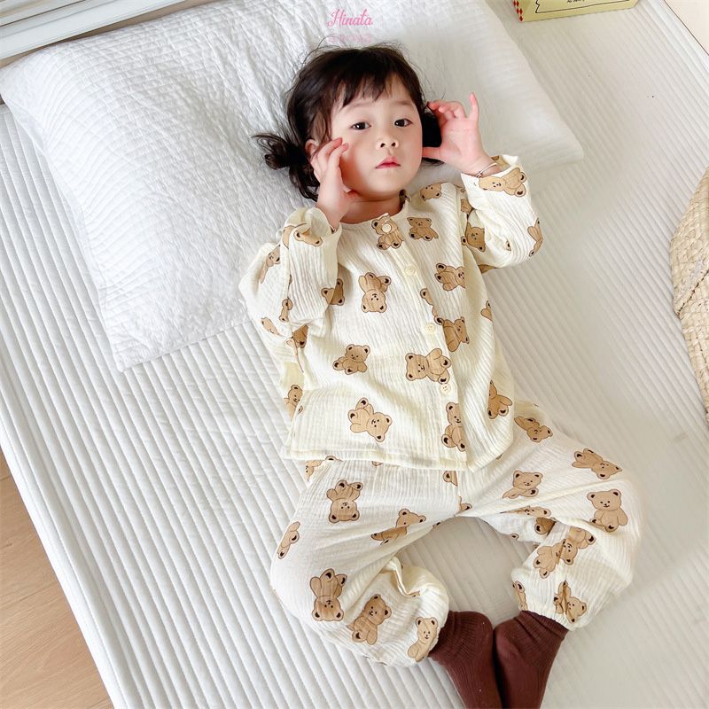 Pijama bé gái Hinata cổ tròn BF65