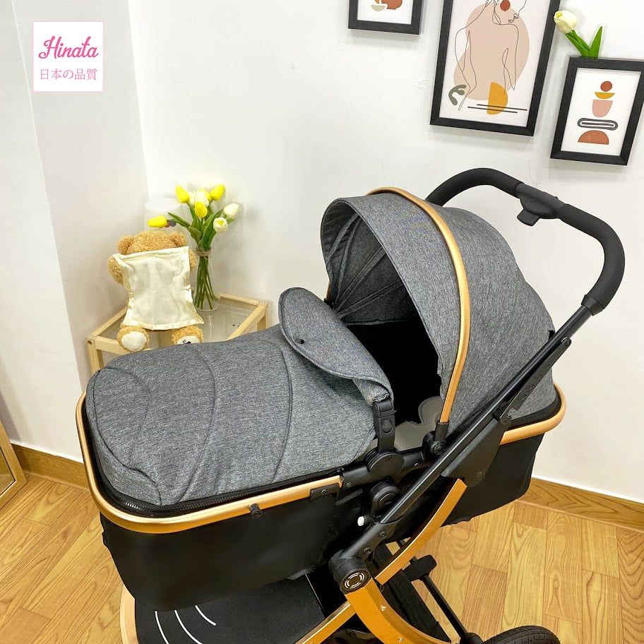 Xe đẩy nôi di động XD09 - 2 chiều đẩy thuận tiện - Điều chỉnh 3 tư thế