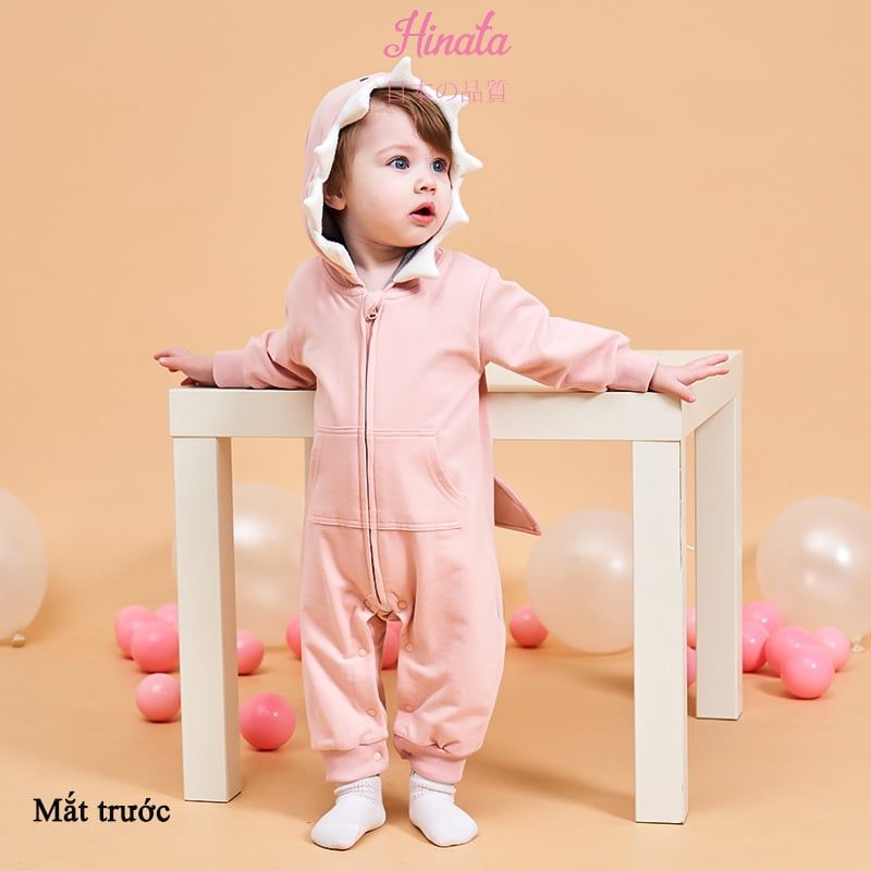 Body Sleepsuit unisex hình cá mập hoạt hình Hinata BF28