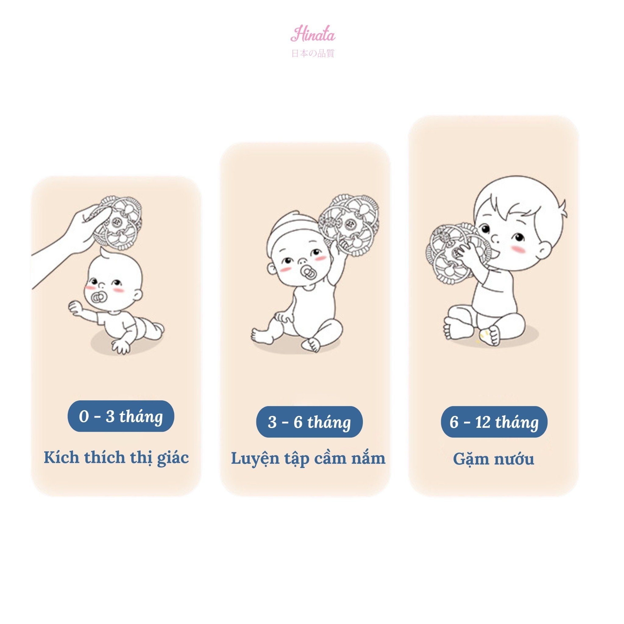 Đồ chơi quả cầu gặm nướu Hinata DC86