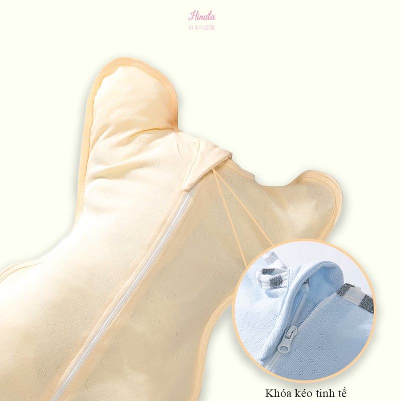 Túi ngủ cotton Hinata TN02 giúp bé ngủ ngon, không giật mình