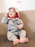  Body Sleepsuit unisex hình cá mập hoạt hình Hinata BF28 