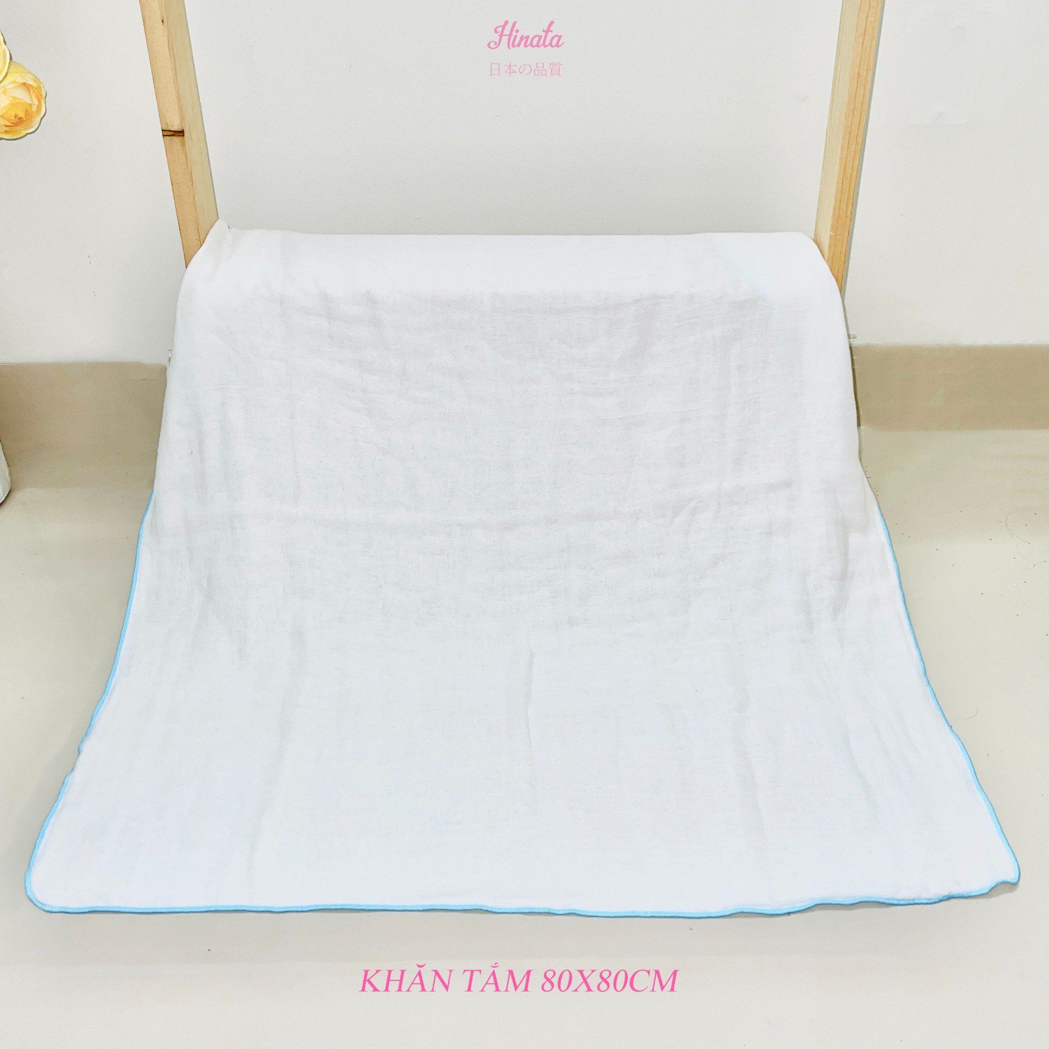 Khăn gạc, khăn tắm Hinata KG04_Không bụi bông, siêu mềm mịn