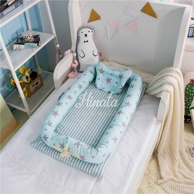Combo giường nệm cho bé Hinata N01 (Không kèm chăn)