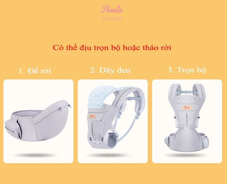 Đai địu con đa năng Hinata Nhật Bản DDC02