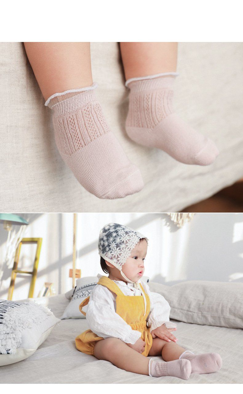Set 5 Vớ cho bé trơn Nhật Bản V12_Thoáng khí , thun co dãn