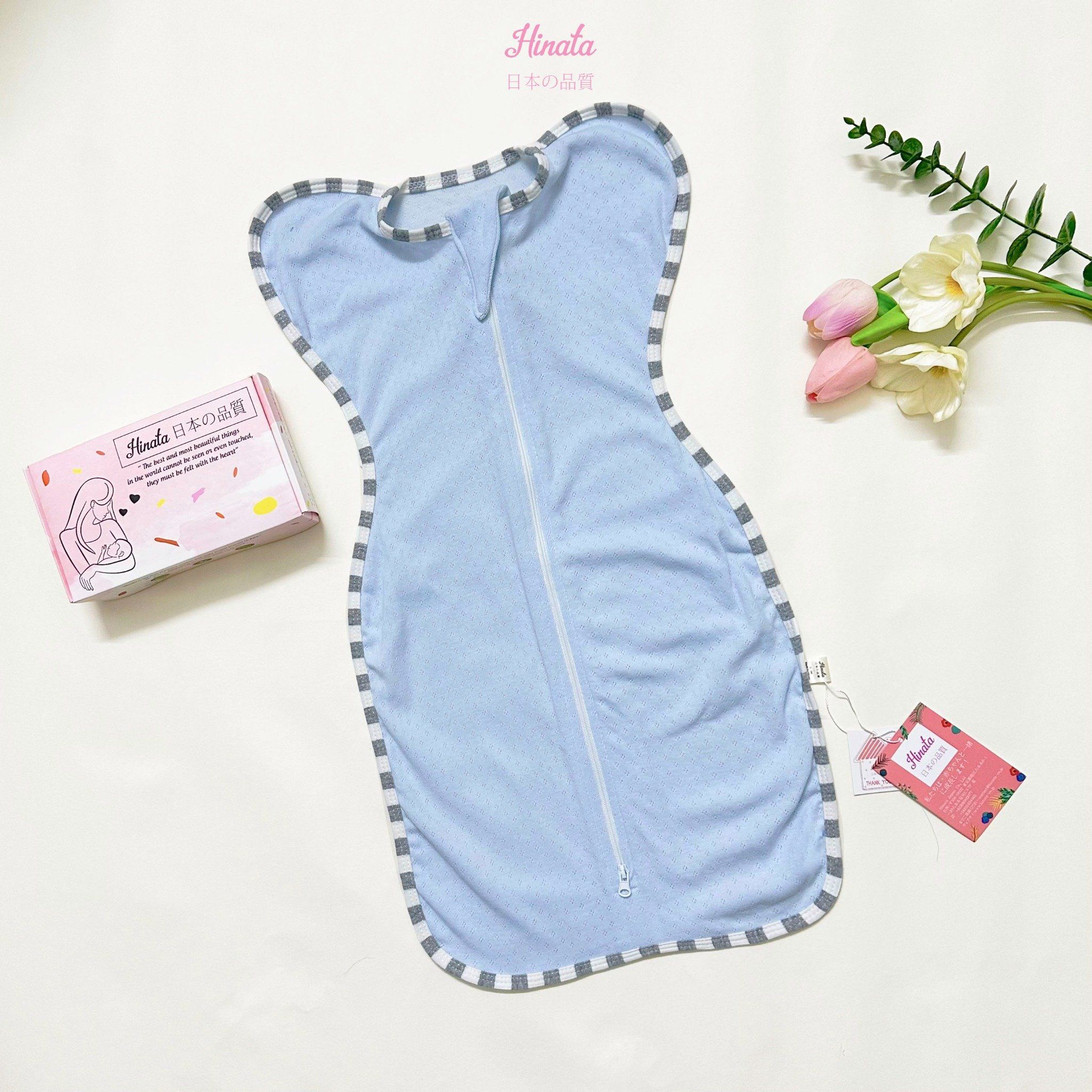 Túi ngủ cotton Hinata TN02 giúp bé ngủ ngon, không giật mình