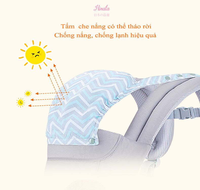 Đai địu con đa năng Hinata Nhật Bản DDC02