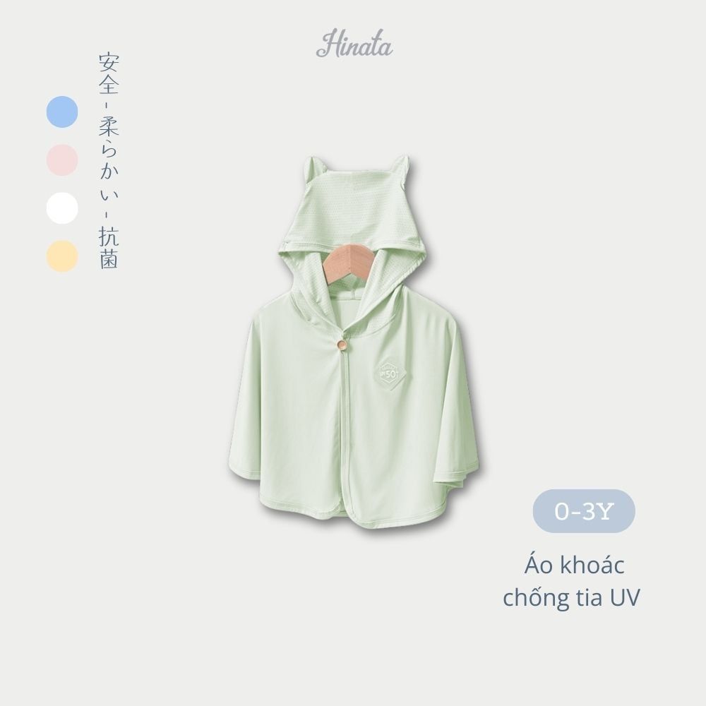 Áo chống nắng cho bé size từ 0-3 tuổi Hinata AK100