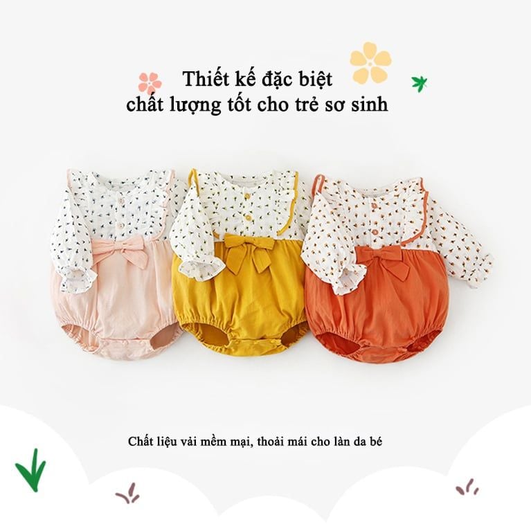Bodysuit hoa dễ thương cho bé gái BF25 Hinata
