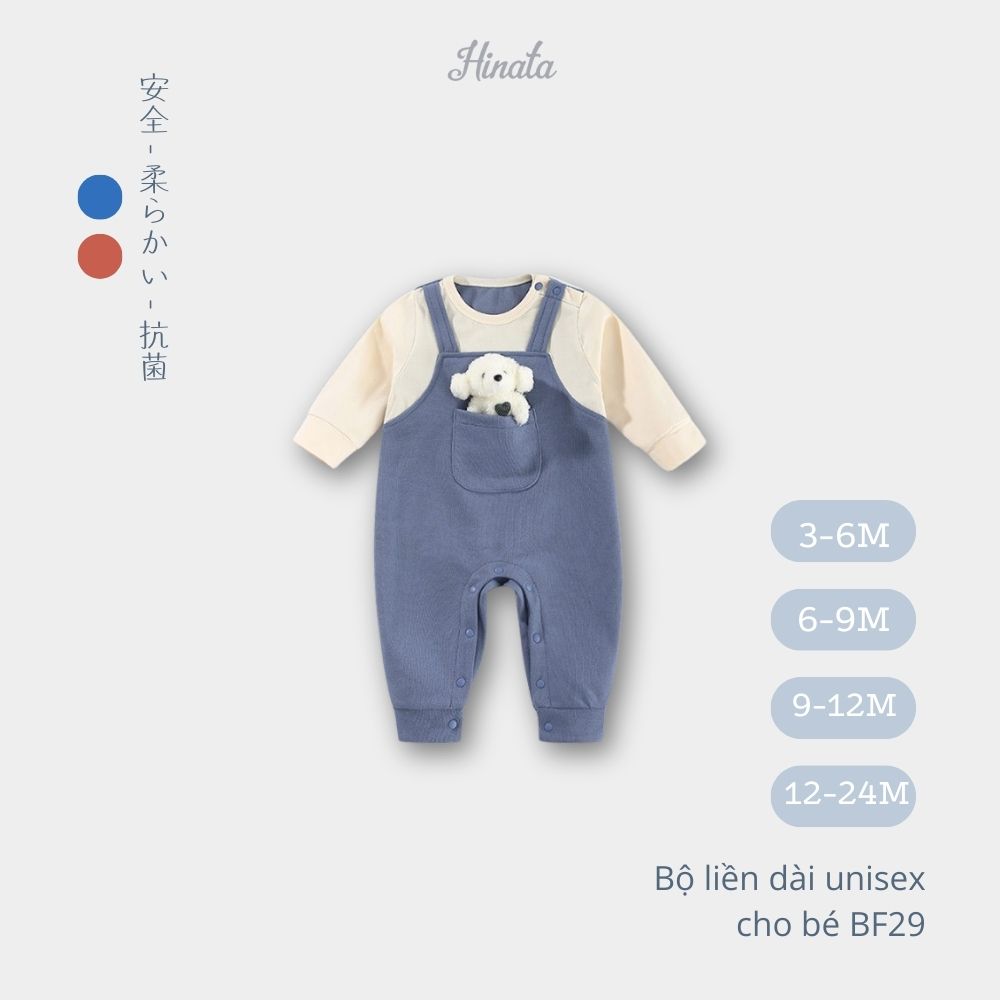Body Sleepsuit unisex túi gấu Hinata BF29