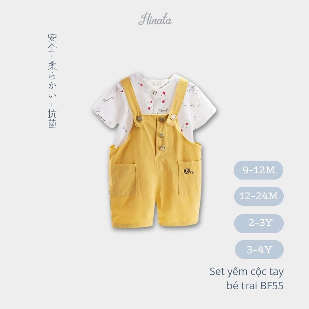 Set yếm dễ thương cho bé trai BF55