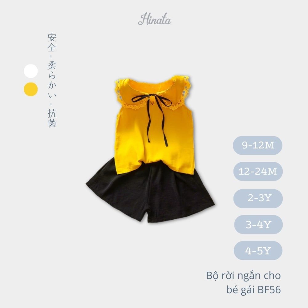 Set bộ mặc nhà cho bé gái BF56 Hinata