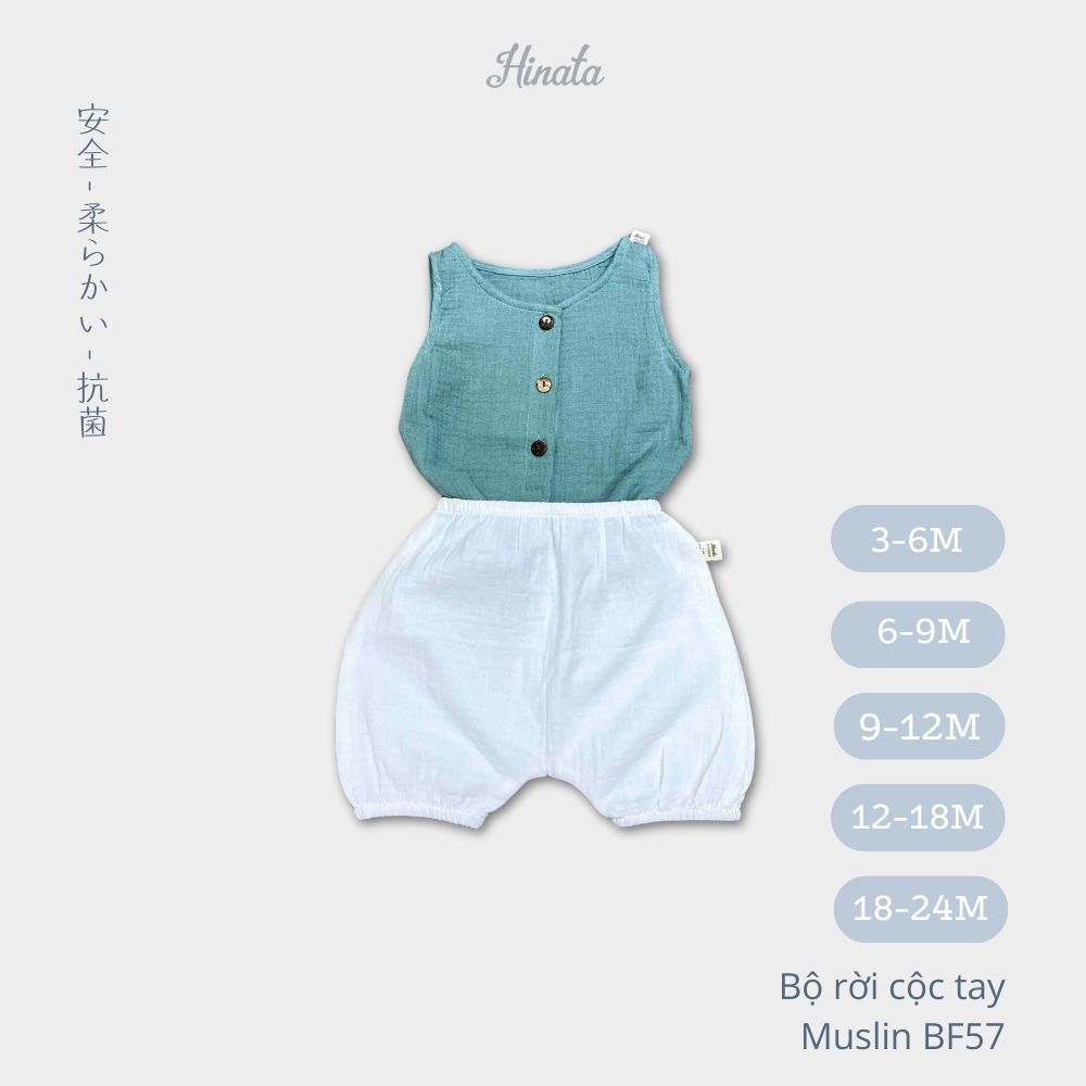 Đồ baby Muslin Unisex Hinata BF57