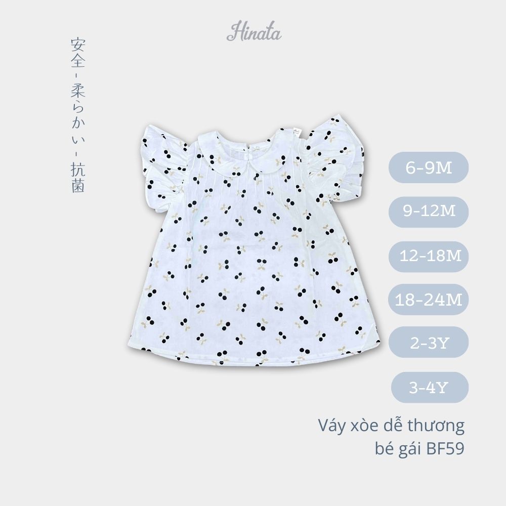 Váy xòe Muslin bé gái Hinata BF59