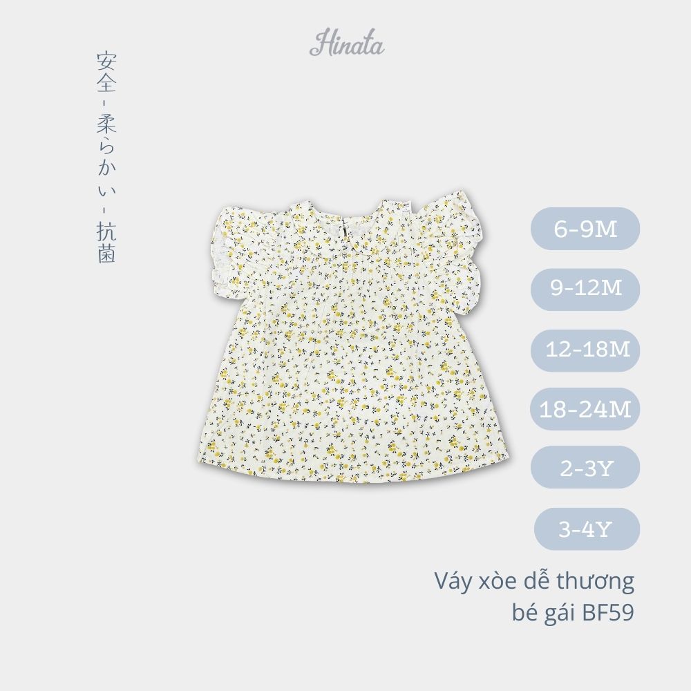 Váy xòe Muslin bé gái Hinata BF59