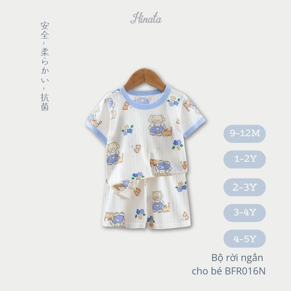 (03 Bộ) Bộ Rời Ngắn Tay Cho Bé Hinata BFR016N