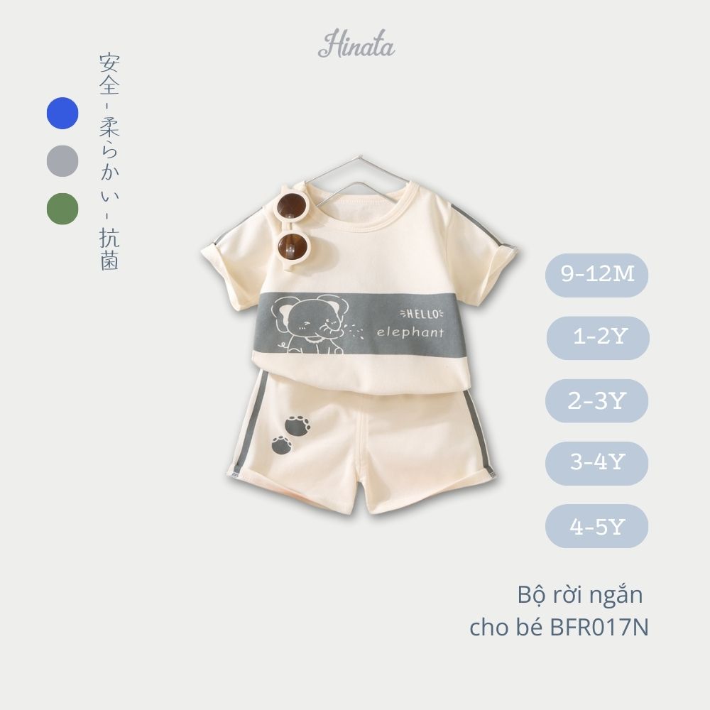 (02 Bộ) Bộ Rời Ngắn Tay Cho Bé Hinata BFR017N