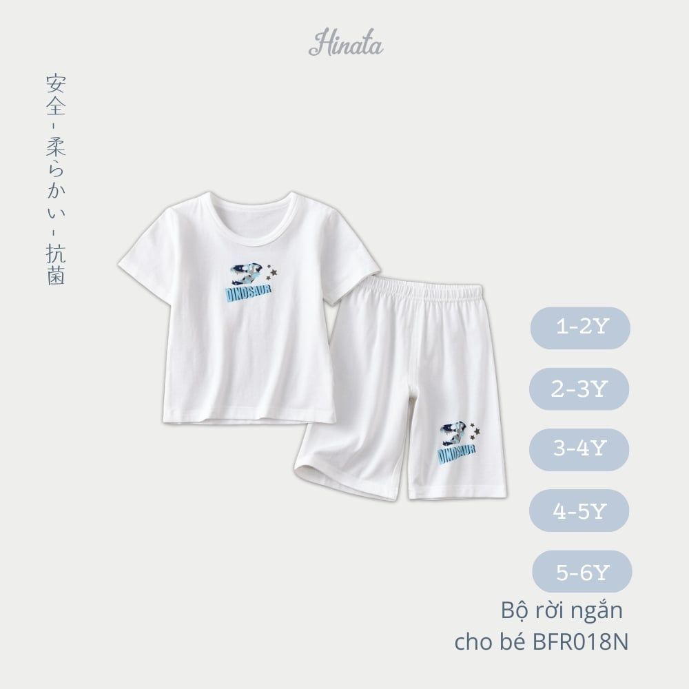 (03 Bộ) Bộ Rời Ngắn Tay Cho Bé Hinata BFR018N