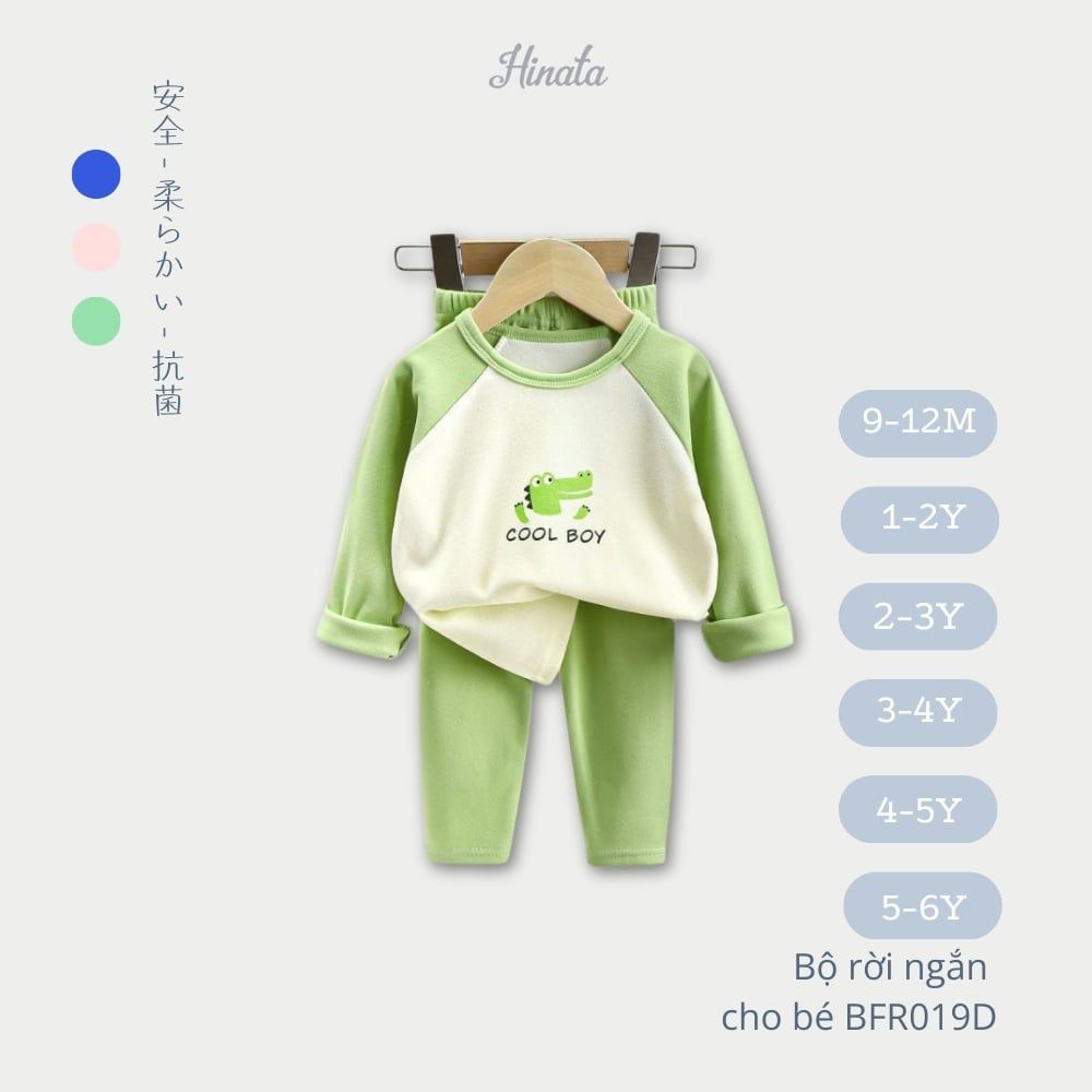 (01 Bộ) Bộ Rời Dài Tay Cho Bé Hinata BFR019D