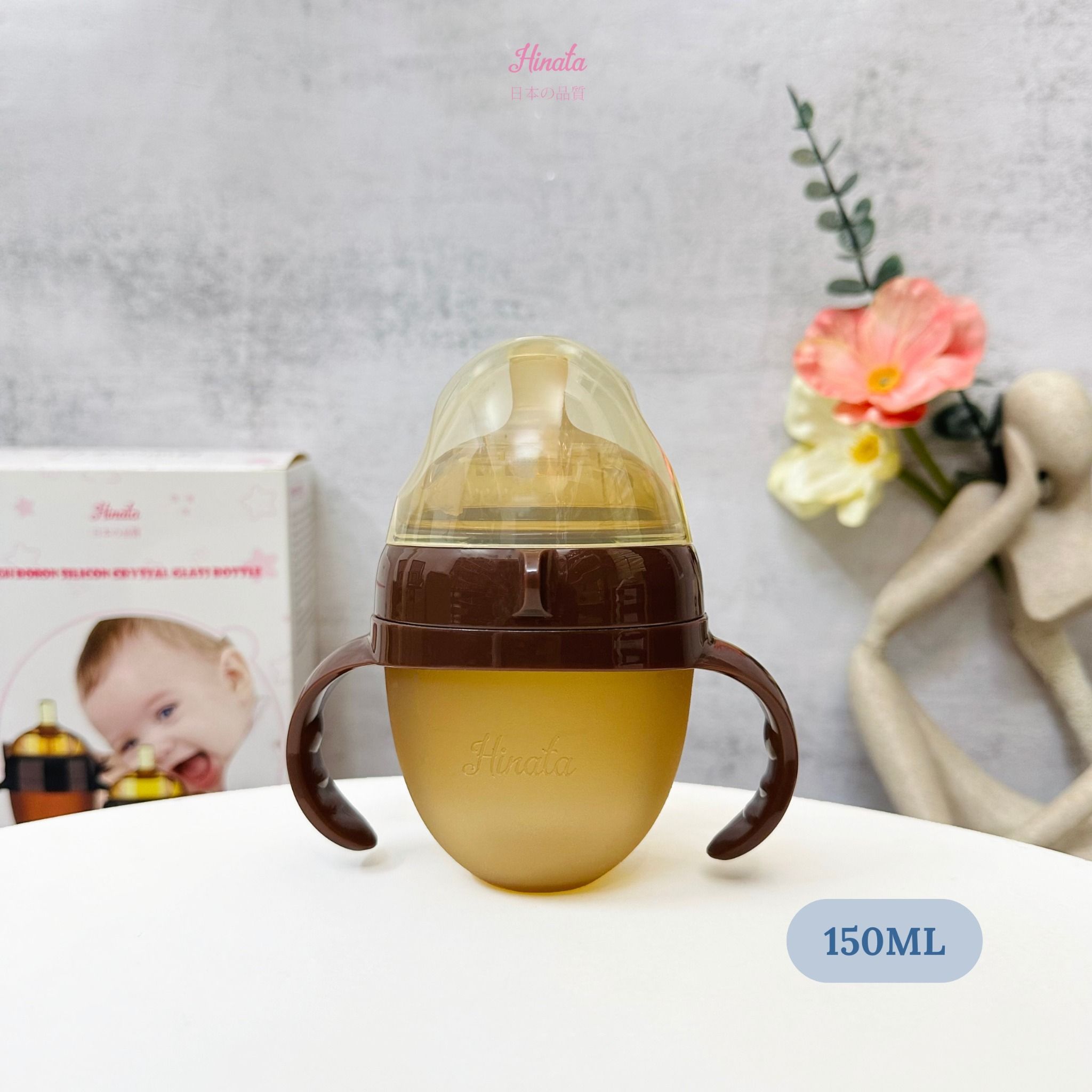 Bình sữa Silicon chống sặc Hinata BS03