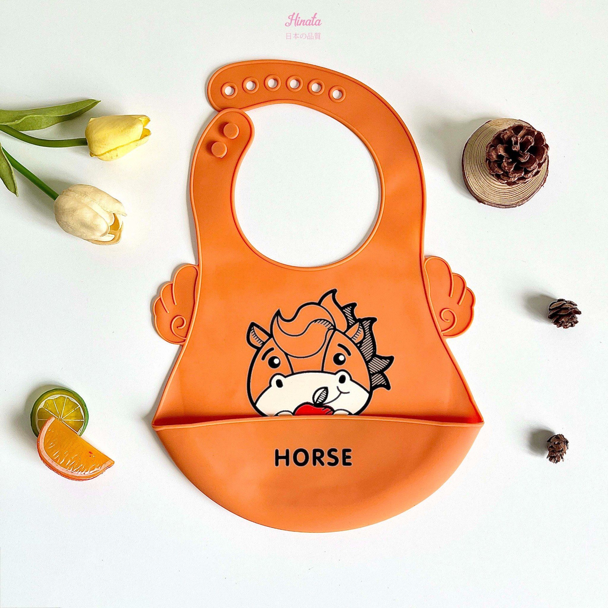 Yếm ăn dặm Hinata silicone trẻ em ba chiều Y09